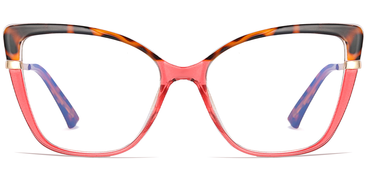 Cat Eye Reading Glasses pattern-rose