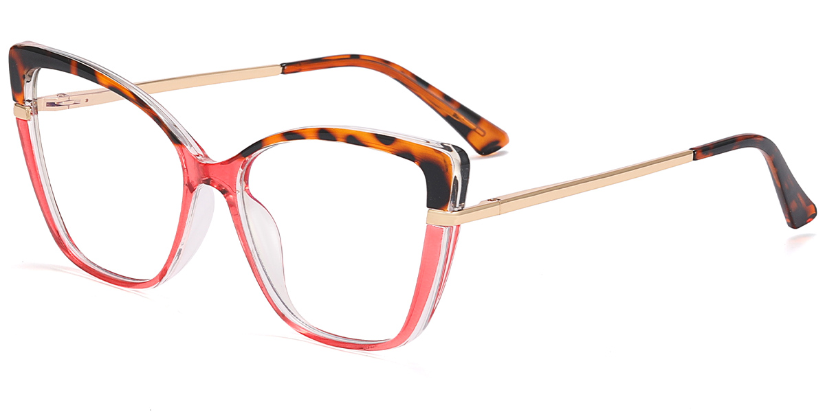 Cat Eye Reading Glasses pattern-rose