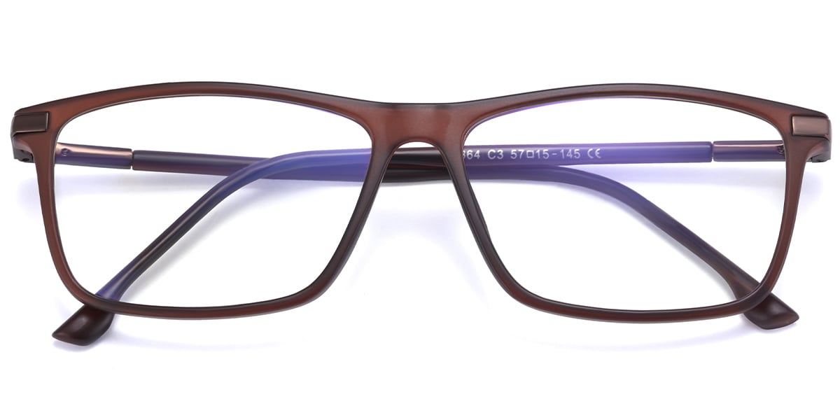 Square Reading Glasses brown