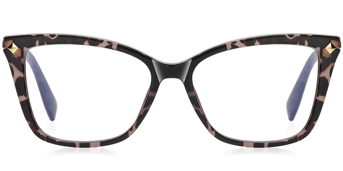 Square Reading Glasses pattern-black