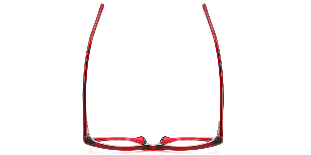 Geometric Reading Glasses translucent-wine_red