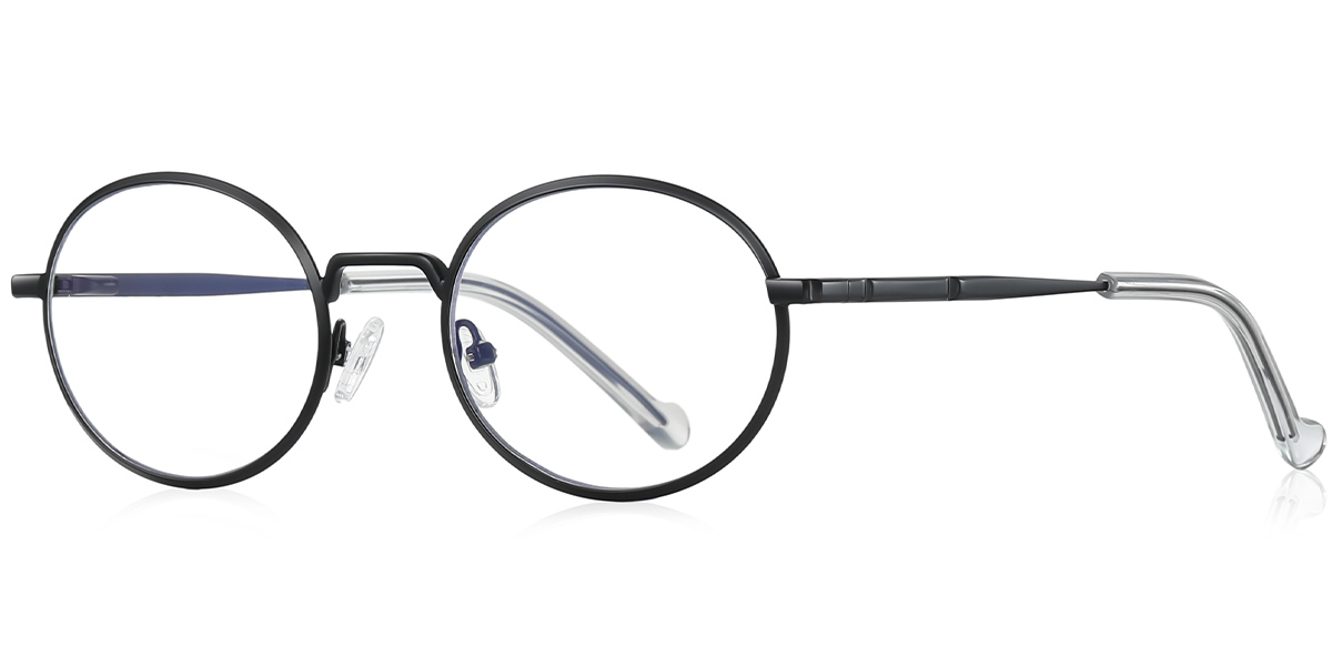 Round Reading Glasses black