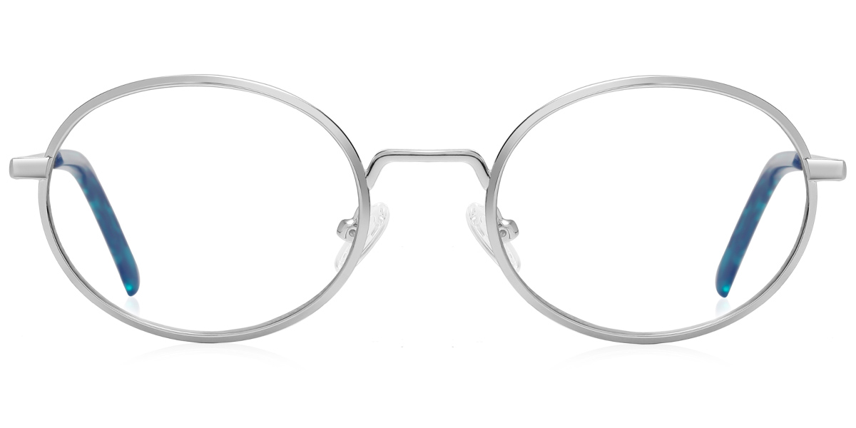 Round Reading Glasses silver