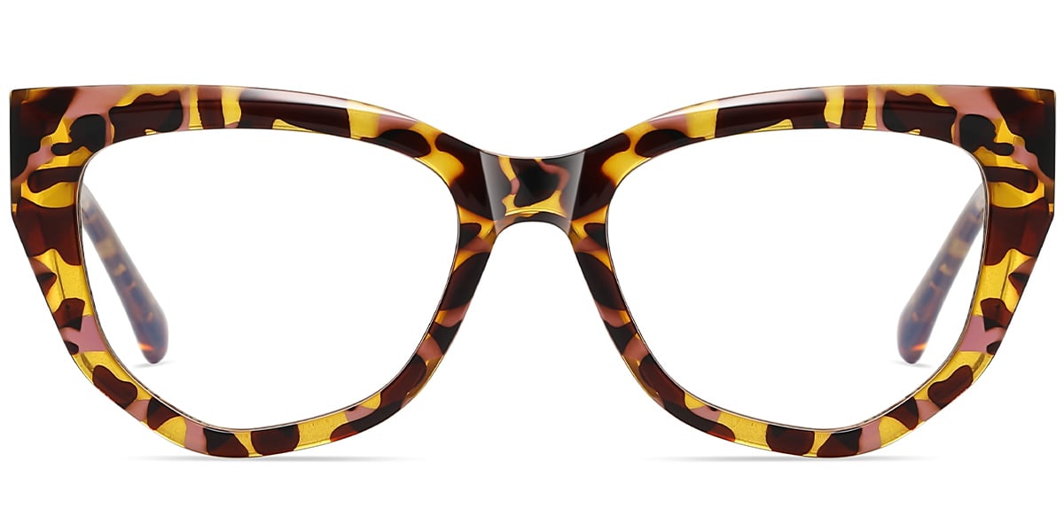 Geometric Reading Glasses tortoiseshell