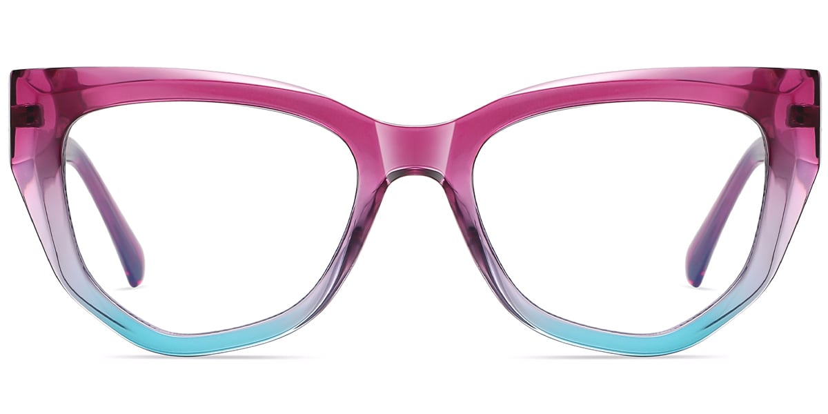 Geometric Reading Glasses pattern-rose