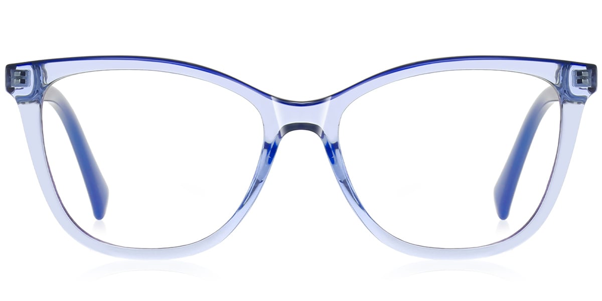 Square Reading Glasses translucent-purple