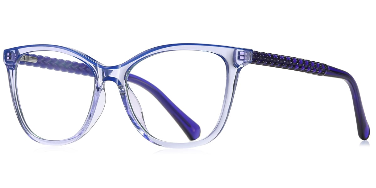 Square Reading Glasses translucent-purple