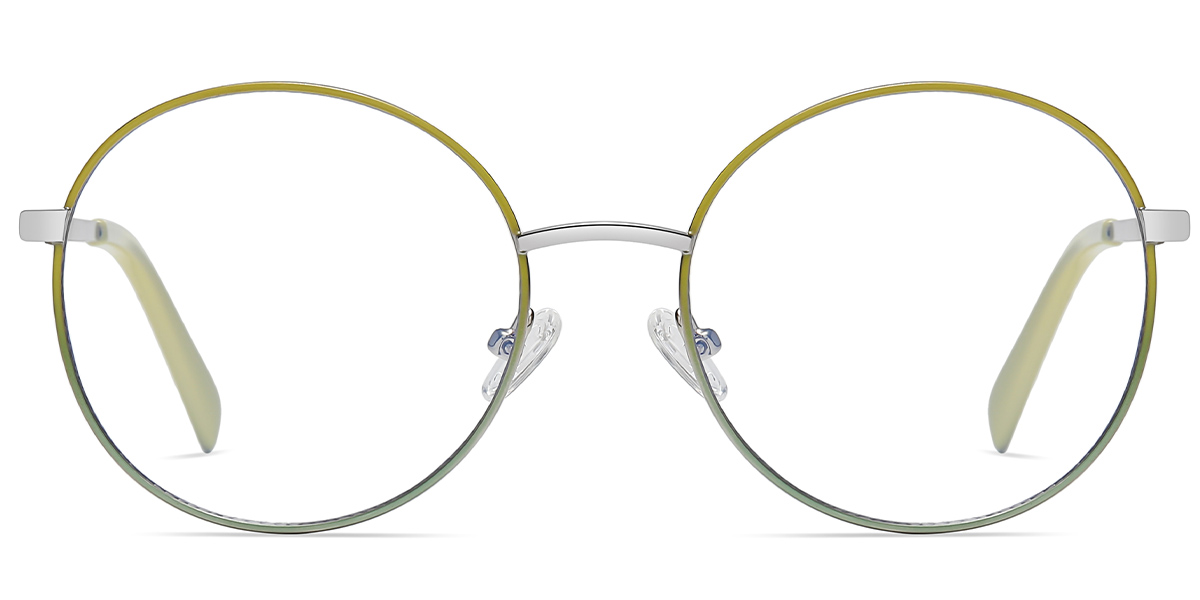 Round Reading Glasses pattern-yellow