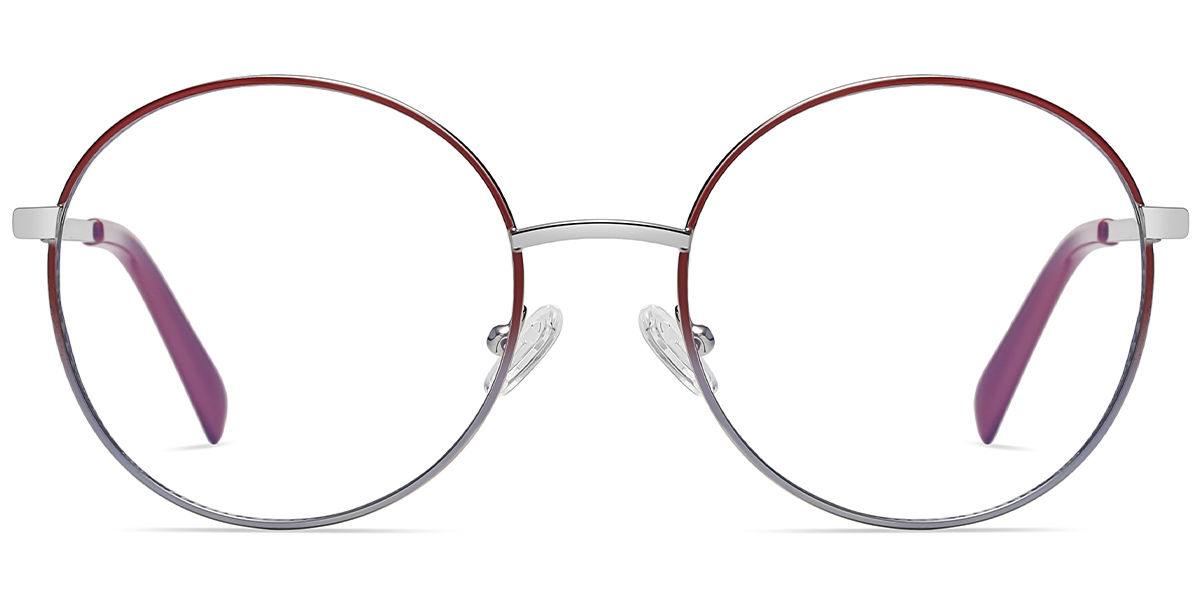 Round Reading Glasses pattern-red