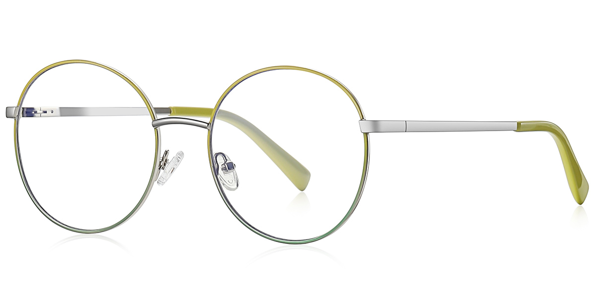 Round Reading Glasses pattern-yellow