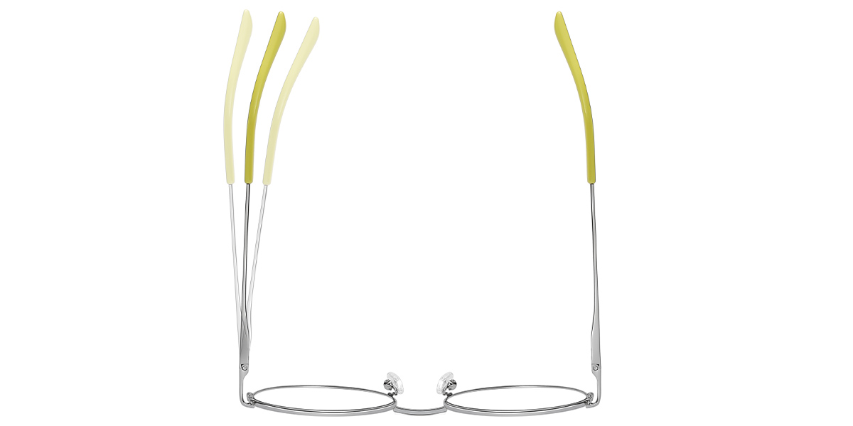 Round Reading Glasses pattern-yellow