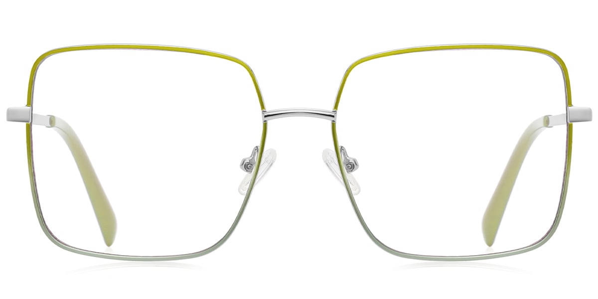 Square Reading Glasses pattern-yellow