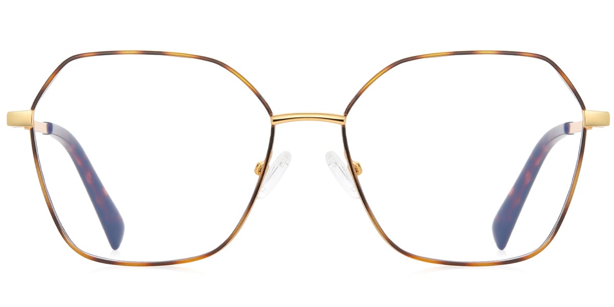 Geometric Reading Glasses tortoiseshell