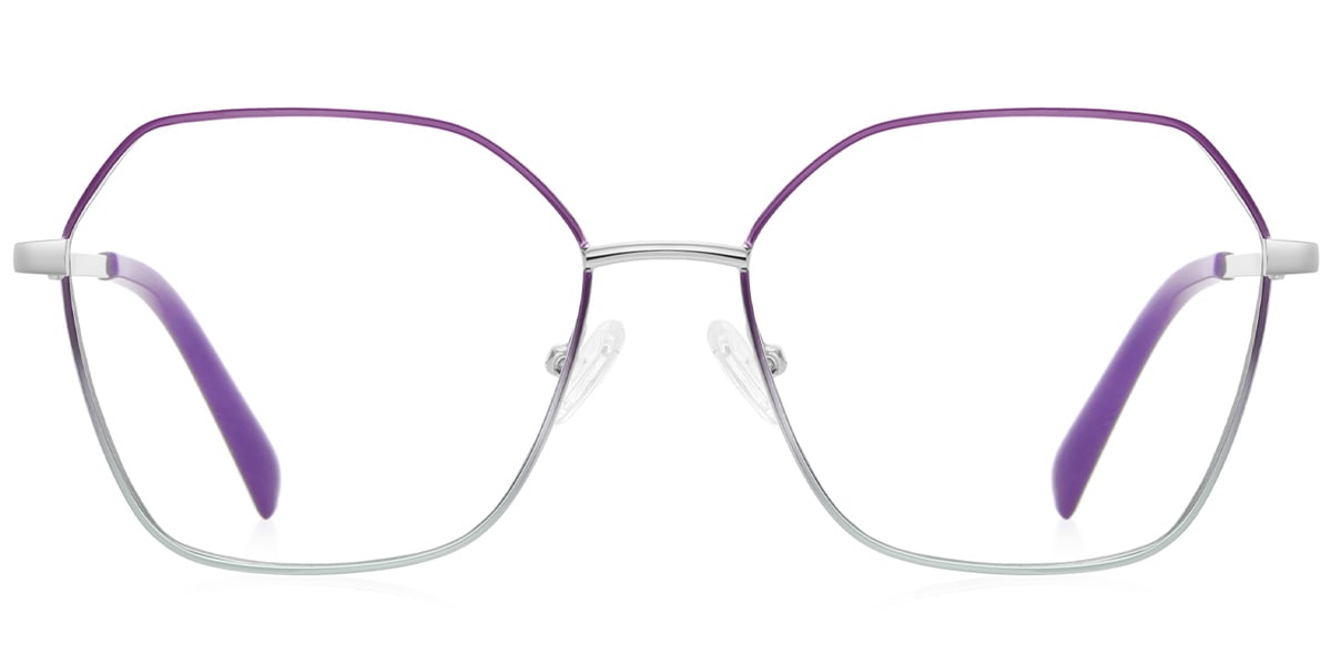 Geometric Reading Glasses pattern-purple