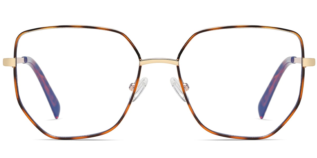 Geometric Reading Glasses tortoiseshell