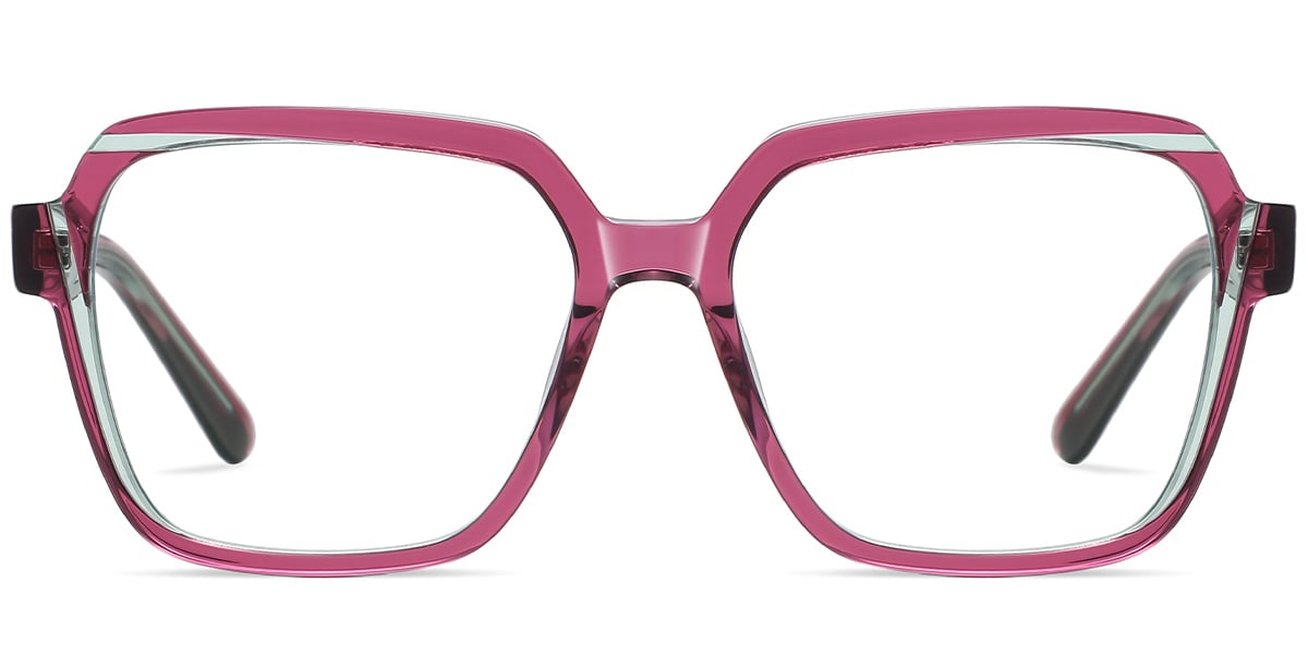 Acetate Square Reading Glasses rose