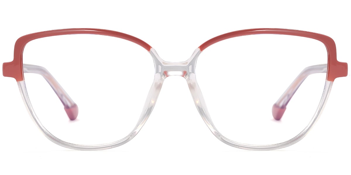 Square Reading Glasses pattern-pink