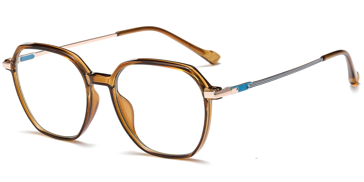 Square Reading Glasses translucent-light_brown