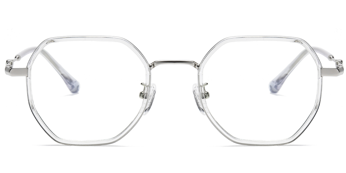 Geometric Reading Glasses translucent