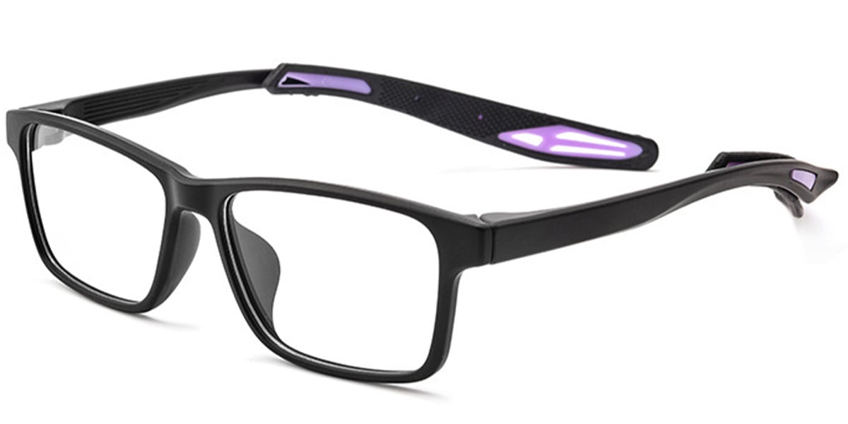 Rectangle Reading Glasses black-purple