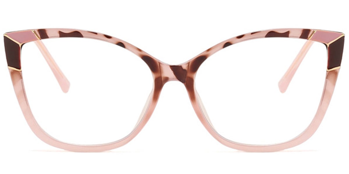 Cat Eye Reading Glasses pattern-pink