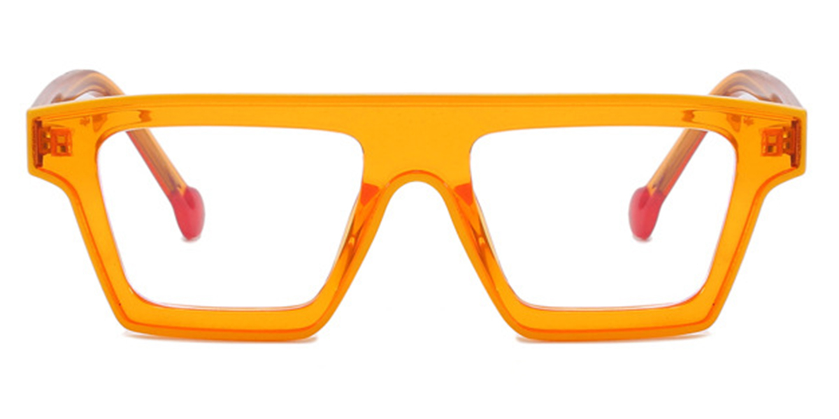 Square Reading Glasses translucent-yellow