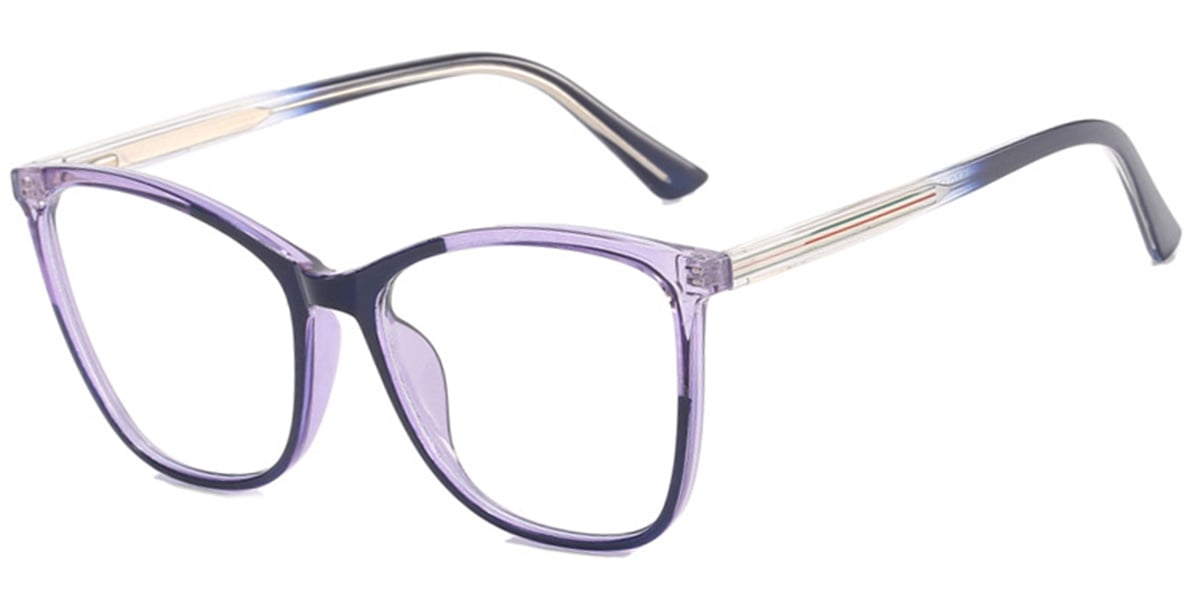 Square Reading Glasses pattern-purple