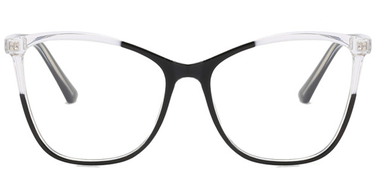 Square Reading Glasses pattern-black
