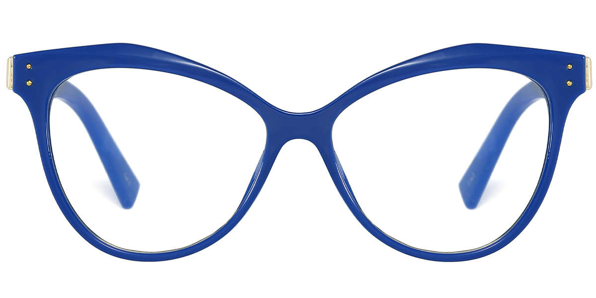 Geometric Reading Glasses blue
