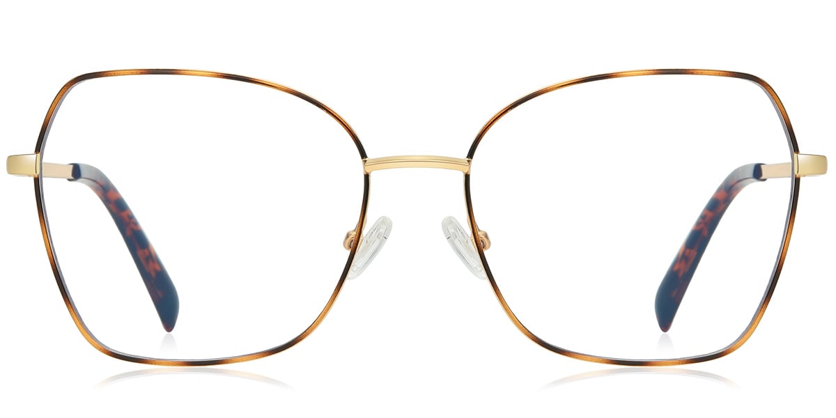 Geometric Reading Glasses tortoiseshell