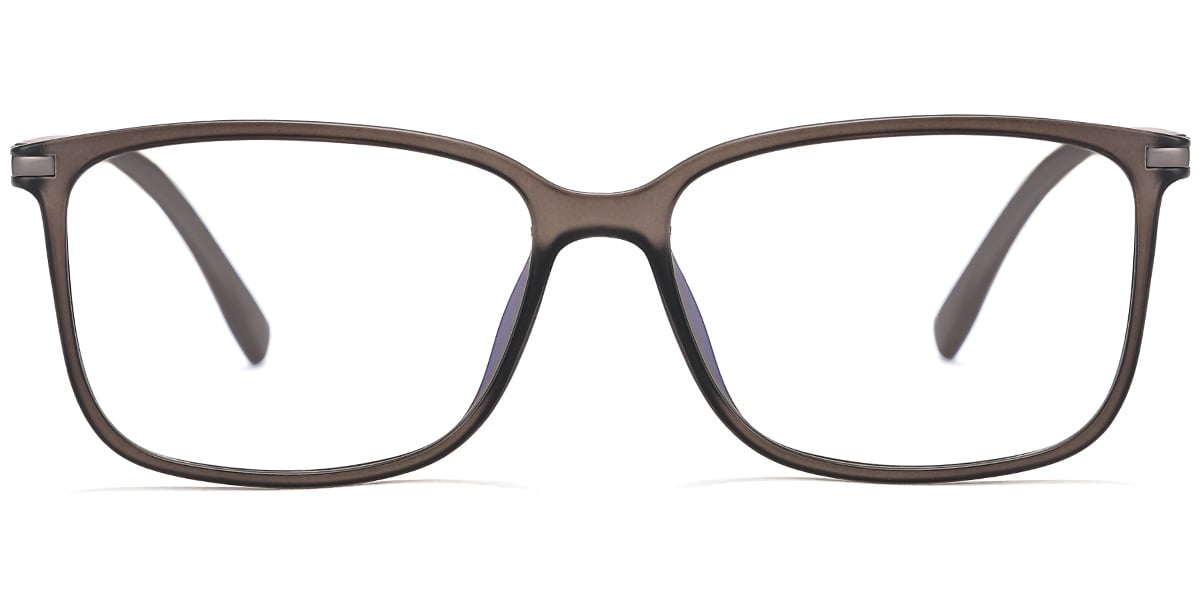 Square Reading Glasses translucent-grey