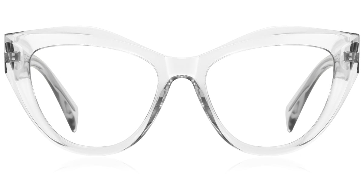 Geometric Reading Glasses translucent