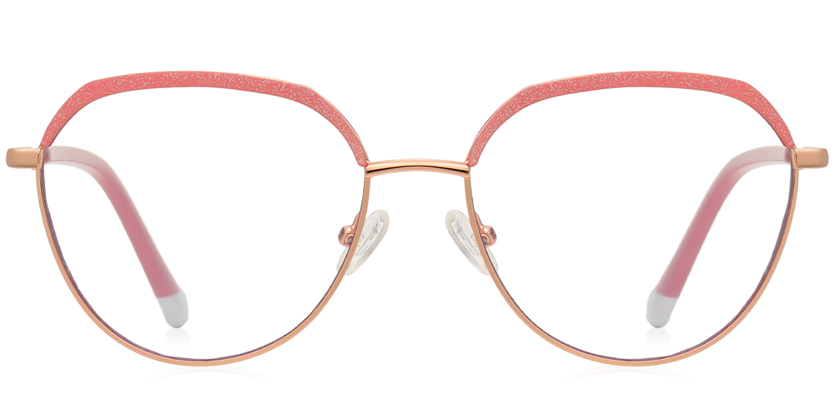 Geometric Reading Glasses pink