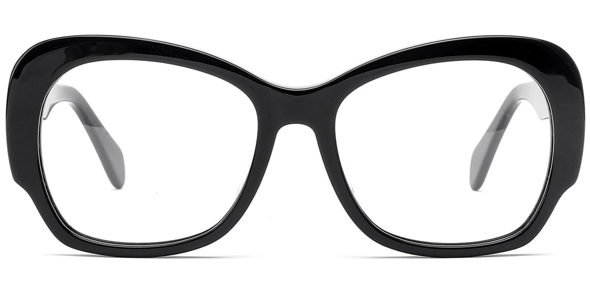 Acetate Square Reading Glasses bright_black