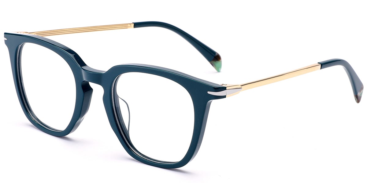 Acetate Square Reading Glasses blue