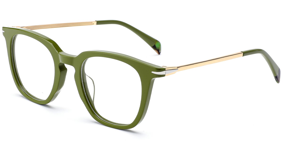 Acetate Square Reading Glasses light_green