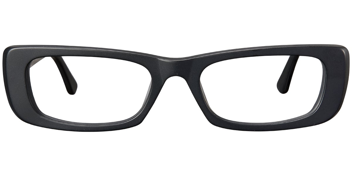 Acetate Rectangle Reading Glasses matte-black