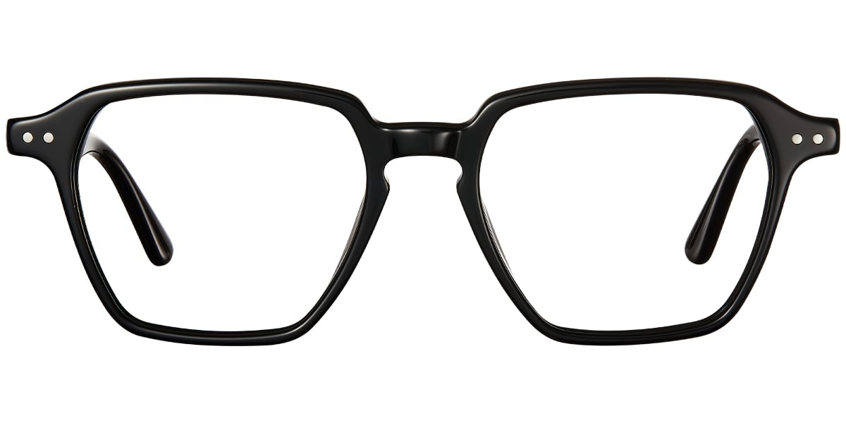 Acetate Square Reading Glasses bright_black