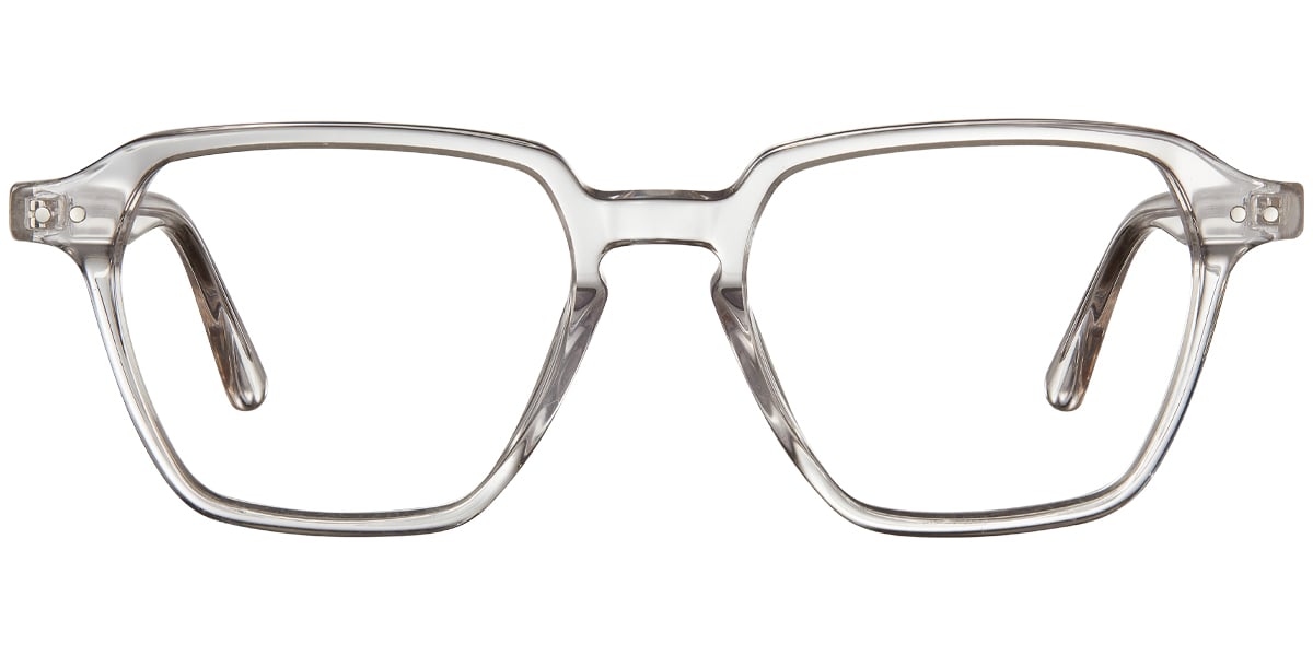 Acetate Square Reading Glasses translucent