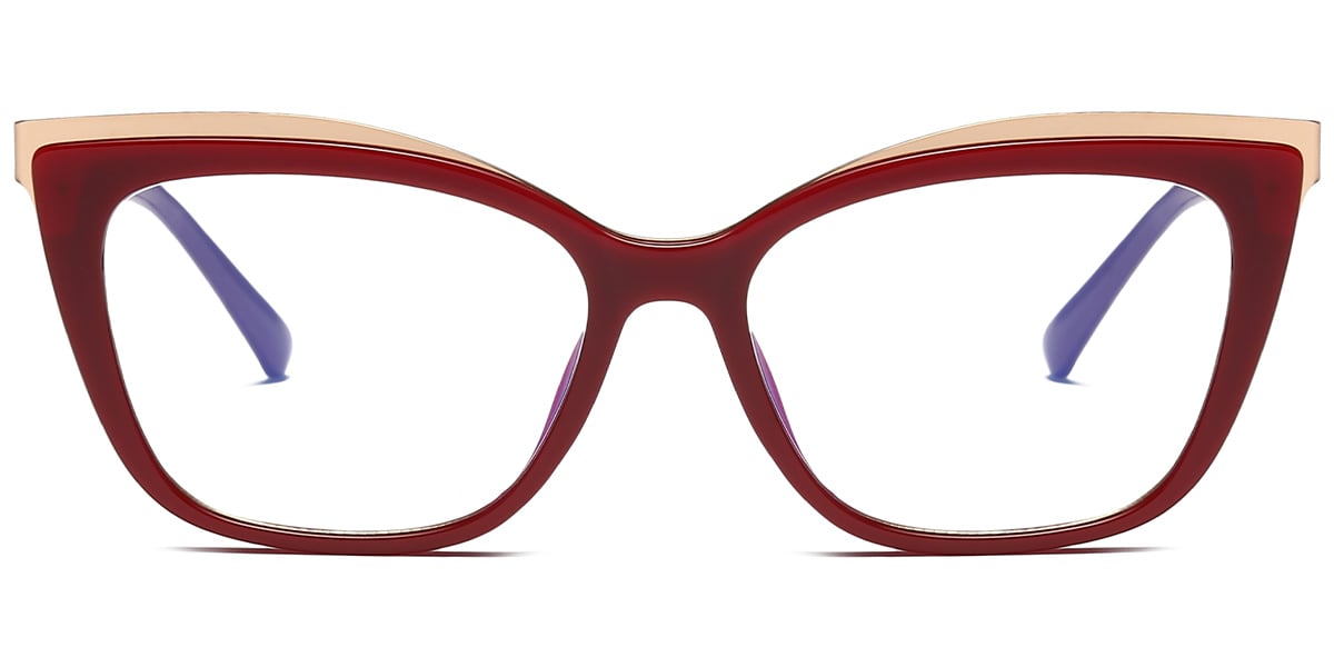 Cat Eye Reading Glasses red