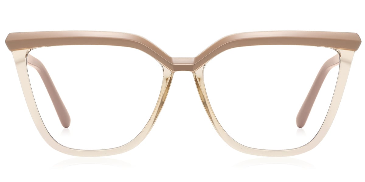 Square Reading Glasses pattern-light_brown