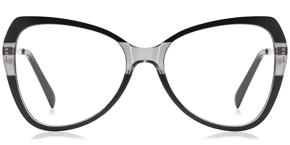 Geometric Reading Glasses pattern-black