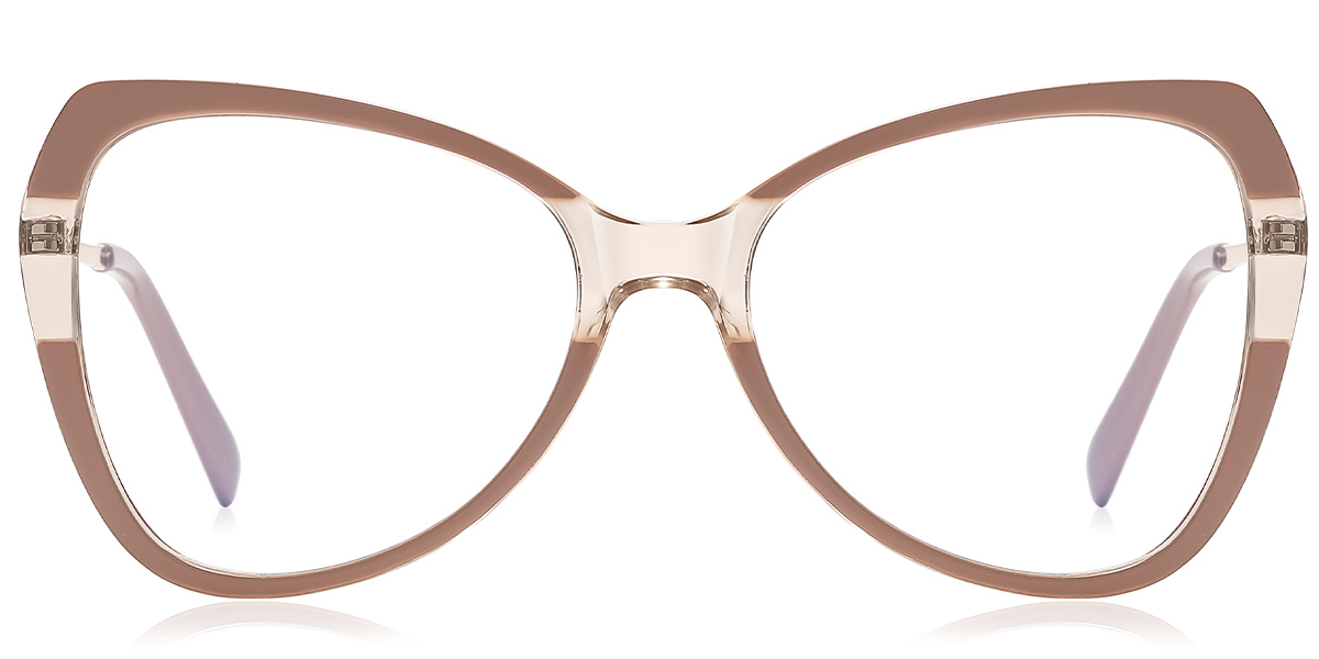 Geometric Reading Glasses pattern-light_brown