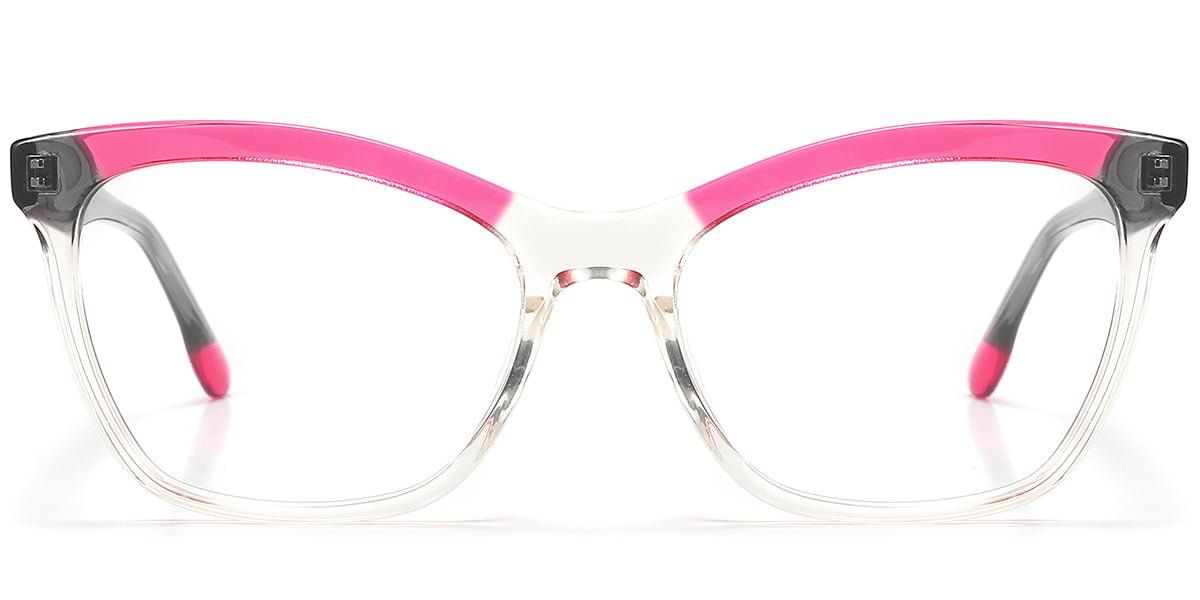 Acetate Square Reading Glasses pattern-translucent