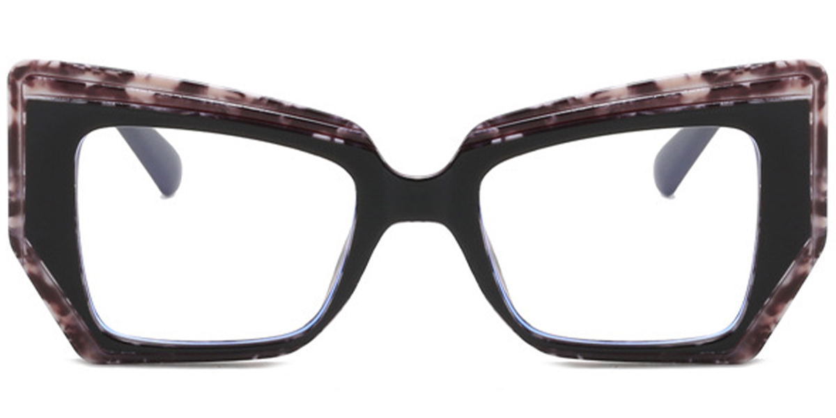 Cat Eye Reading Glasses pattern-black