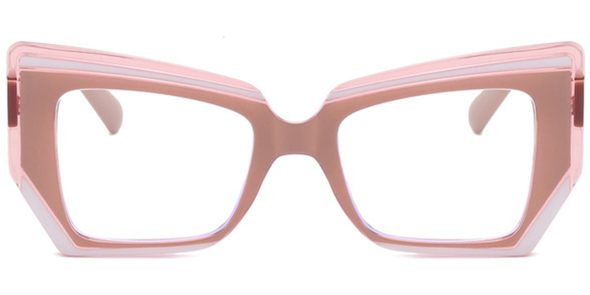 Cat Eye Reading Glasses pattern-pink