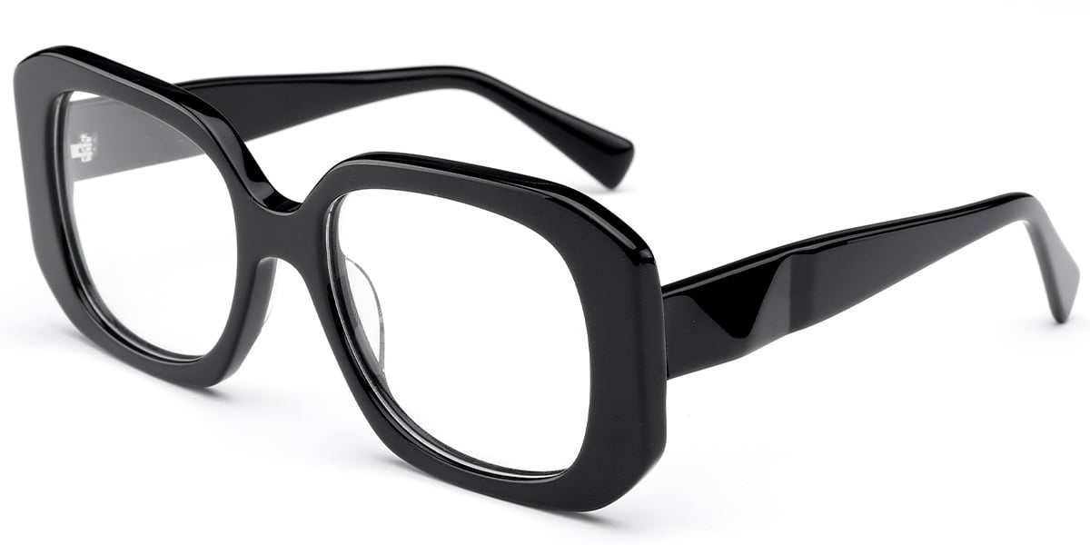 Acetate Square Reading Glasses black