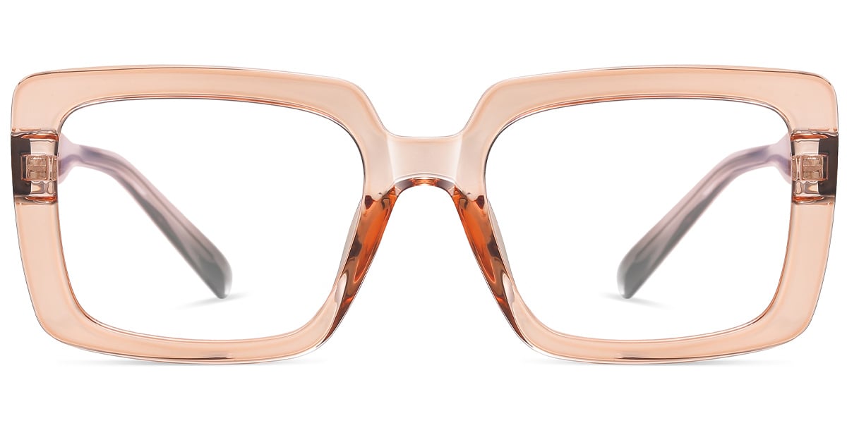 Acetate Square Reading Glasses translucent-light_brown