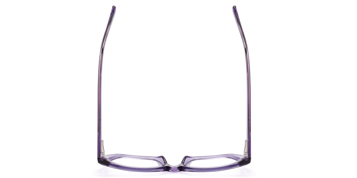 Square Reading Glasses translucent-purple