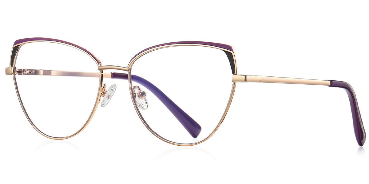 Geometric Reading Glasses pattern-purple